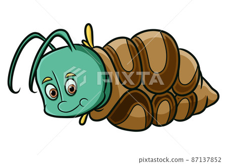 The caterpillar is entering the cocoon The caterpillar is entering the cocoon 87137852