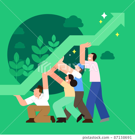 encouraging, motivating, cheering concept...-插圖素材 [87138691] - PIXTA圖庫