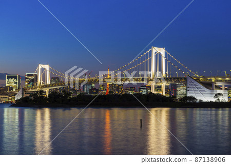 台場彩虹橋夜景台場海洋公園 87138906