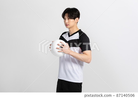 volleyball sports player, asian korean man holding ball volleyball sports player, asian korean man holding ball 87140506