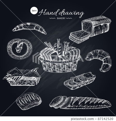 Flour Products Hand Drawn Collection Flour Products Hand Drawn Collection 87142520