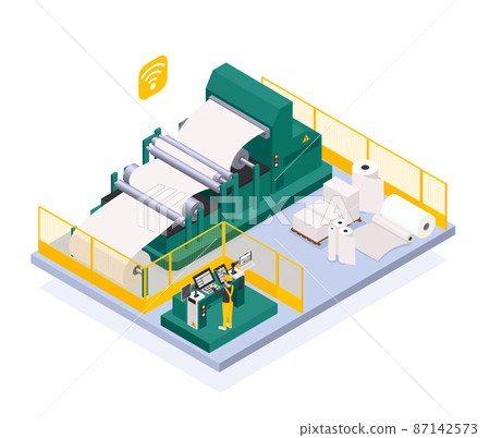 Paper Production Industry 87142573