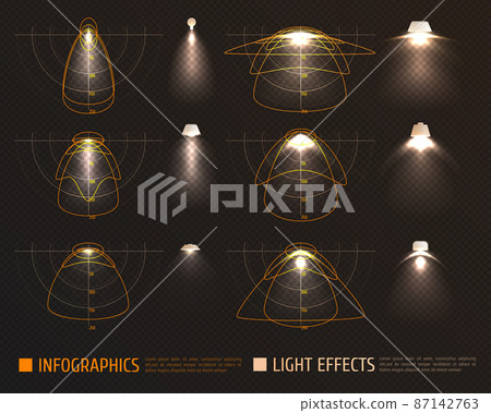 Light Effects Infographics - Stock Illustration [87142763] - PIXTA