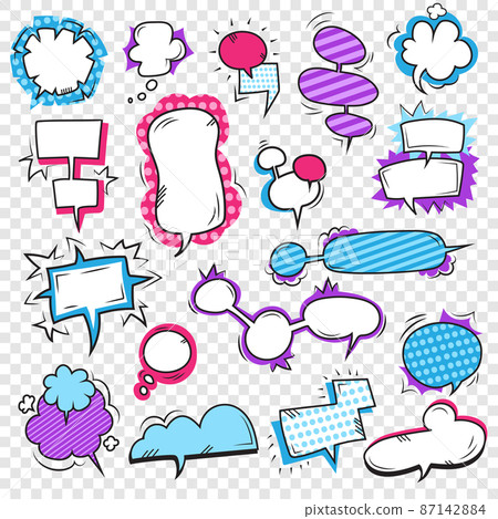 Pop Art Bubbles Set Pop Art Bubbles Set 87142884