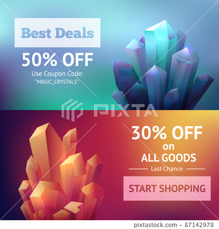 Crystal Mineral Banners 87142978