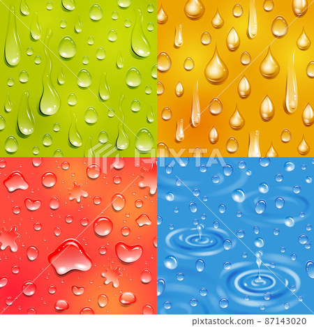 Water Drop Square Banner Set Water Drop Square Banner Set 87143020