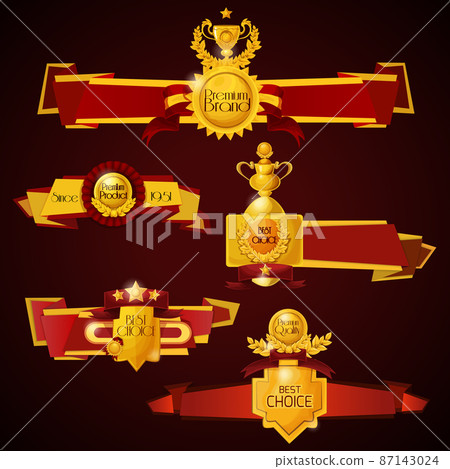 Award Banners Set 87143024