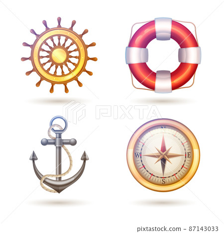 Marine Symbols Set Marine Symbols Set 87143033