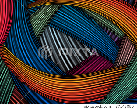 Abstract line, cable, sheaf of wire stipe design concept. 87145899