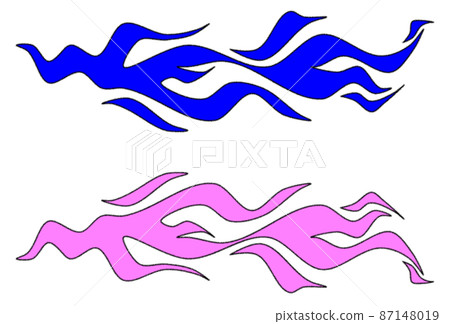 A flame illustration that burns at a high temperature enough to burn out A flame illustration that burns at a high temperature enough to burn out 87148019