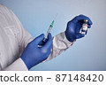 Doctor Prepares American Vaccine Shot 87148420