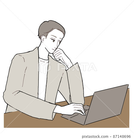 一個操作電腦的人 一個操作電腦的人 87148696
