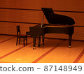Grand piano on stage 87148949