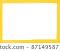 Yellow paint frame material 87149587