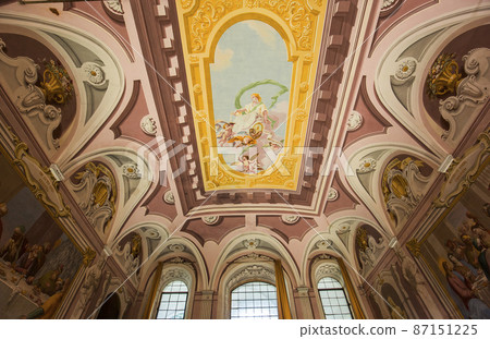 interiors of Pisa charterhouse in Calci, Pisa, Italy interiors of Pisa charterhouse in Calci, Pisa, Italy 87151225