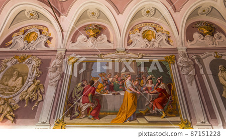 interiors of Pisa charterhouse in Calci, Pisa, Italy 87151228