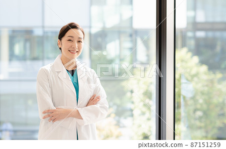 Medical image Young female doctor Shooting cooperation: LINK FOREST 87151259