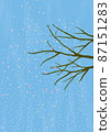 The falling cherry blossoms and the spring sky 87151283