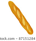 Baguette to buy at a bakery on a holiday morning 87151284