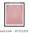 Illuminated picture frame without pictures displayed in the exhibition 87151297
