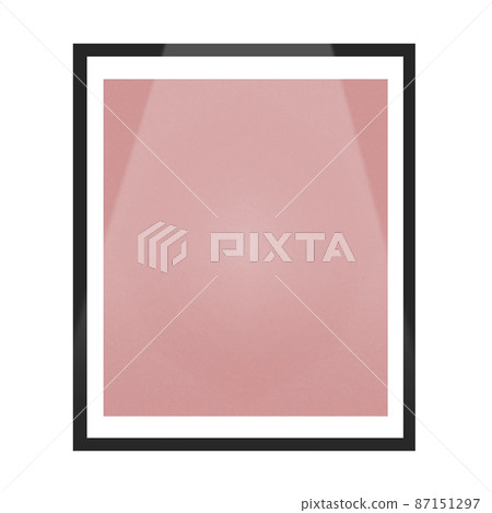 Illuminated picture frame without pictures displayed in the exhibition 87151297
