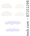 Snow block and cloud set (with shadow) 87151298