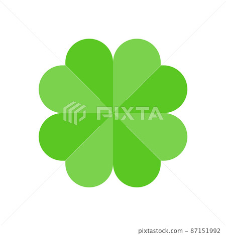 Good luck clover-Cute leaf-shaped background-St. patrick's day image material 87151992