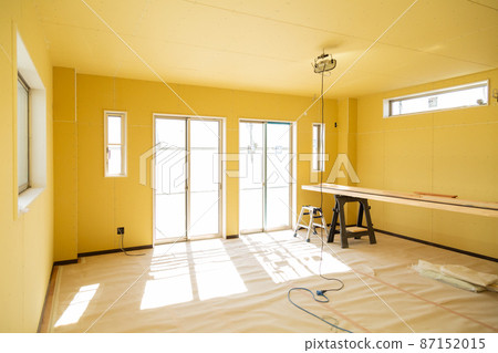 Construction work of a new detached house Interior interior 87152015