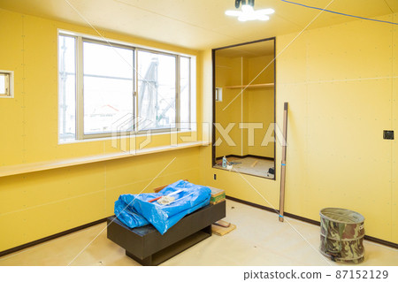 Construction work of a new detached house Interior interior 87152129