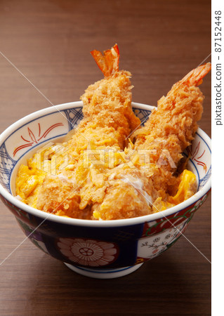 Fried shrimp egg and rice bowl Fried shrimp egg and rice bowl 87152448