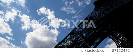 Eiffel Tower (contour) in Paris, France (against the background of a beautiful sky) Eiffel Tower (contour) in Paris, France (against the background of a beautiful sky) 87152472