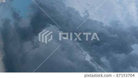Time lapse of flying clouds nature background no birds, no flicker Time lapse of flying clouds nature background no birds, no flicker 87153704