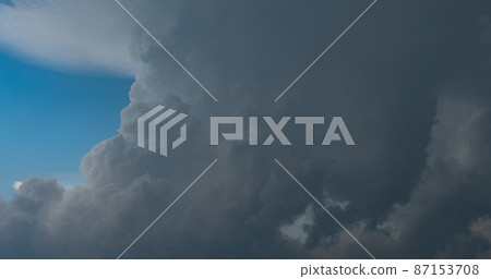 Time lapse of flying clouds nature background no birds, no flicker Time lapse of flying clouds nature background no birds, no flicker 87153708