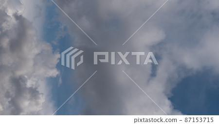 Time lapse of flying clouds nature background no birds, no flicker 87153715