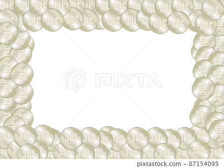 500 yen coin illustration frame transparent material 500 yen coin illustration frame transparent material 87154095