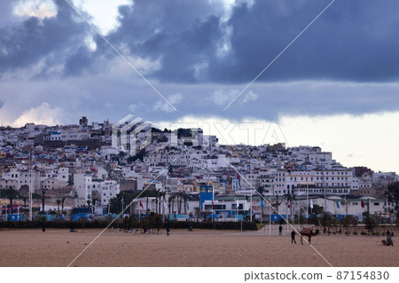 Cityscape of Tangier at dusk 87154830