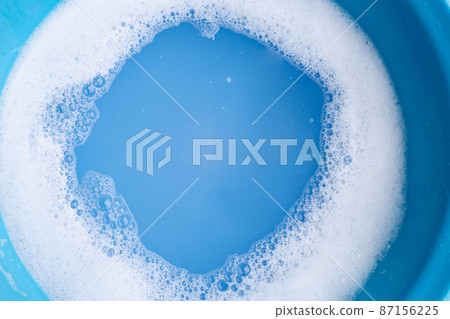 Frame made of detergent foam bubble. Top view Frame made of detergent foam bubble. Top view 87156225