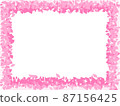 櫻花般的粉紅色框架_ 87156425