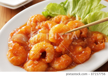 辣椒醬炒蝦 87157756