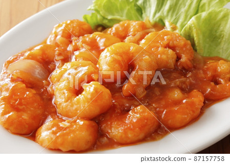 辣椒醬炒蝦 87157758