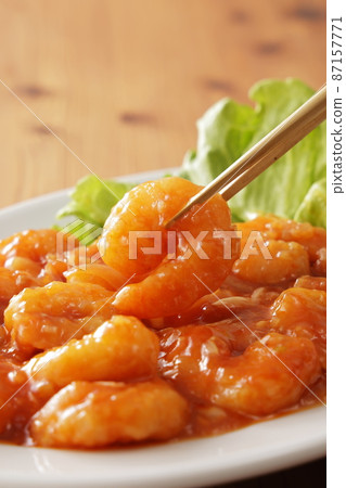 辣椒醬炒蝦 辣椒醬炒蝦 87157771