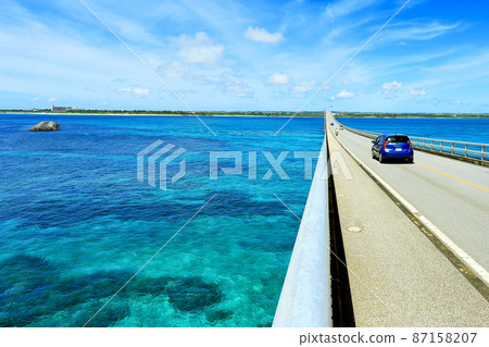 Summer Okinawa Miyakojima drive Summer Okinawa Miyakojima drive 87158207