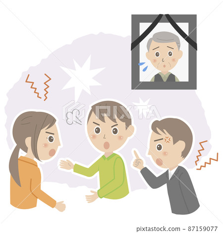 人們在死者面前爭吵 87159077