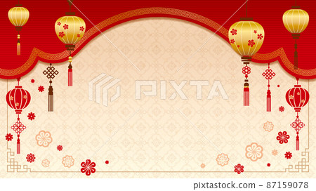 中式燈籠裝飾 16:9 87159078