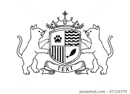Cat emblem 87159779
