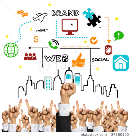 Business and teamwork concept 87160500