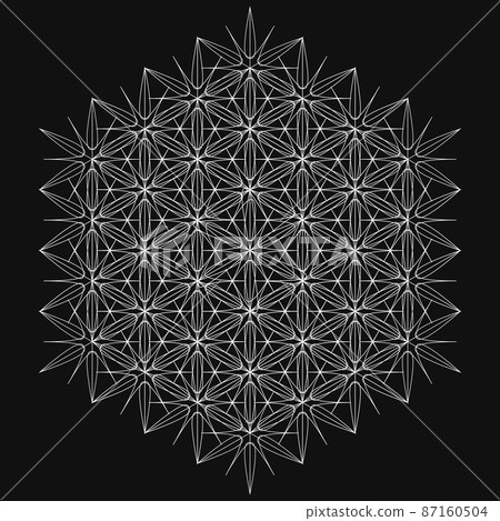 單調幾何圖案簡單曼陀羅圖案 單調幾何圖案簡單曼陀羅圖案 87160504