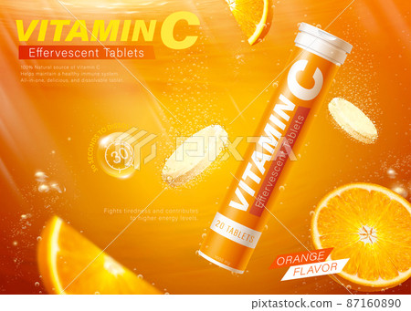 Vitamin C tablet ads Vitamin C tablet ads 87160890