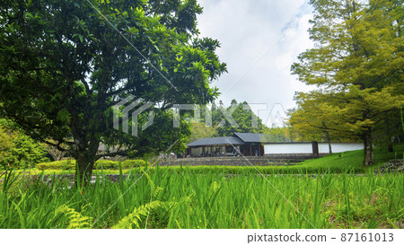 台灣，森林，高山湖泊，明池，遊客中心，台湾、森、山の湖、明志、ビジターセンター、Ming Chi, 87161013
