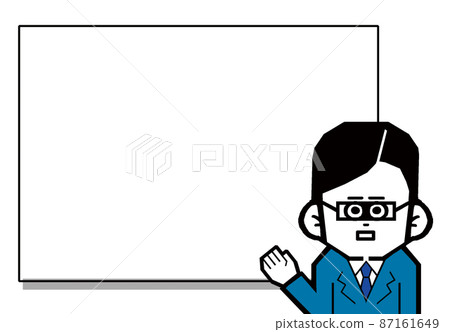 插圖素材:在白板上進行教學研究的老師的形象 插圖素材 插圖素材:在白板上進行教學研究的老師的形象 插圖素材 87161649